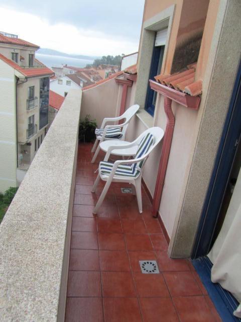 Aticos Con Terraza Vistas Urbanos 100 Playa Daire Sanxenxo Dış mekan fotoğraf